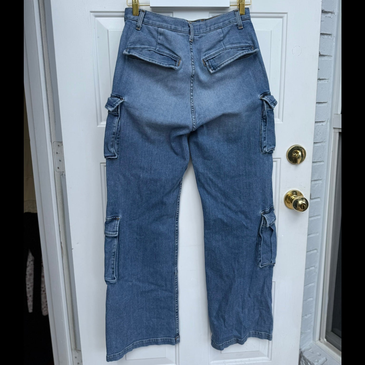 Ramy Brook Light Wash Giana Cargo Jeans Size 29