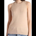 Minnie Rose Distressed Beige Tank Size Large