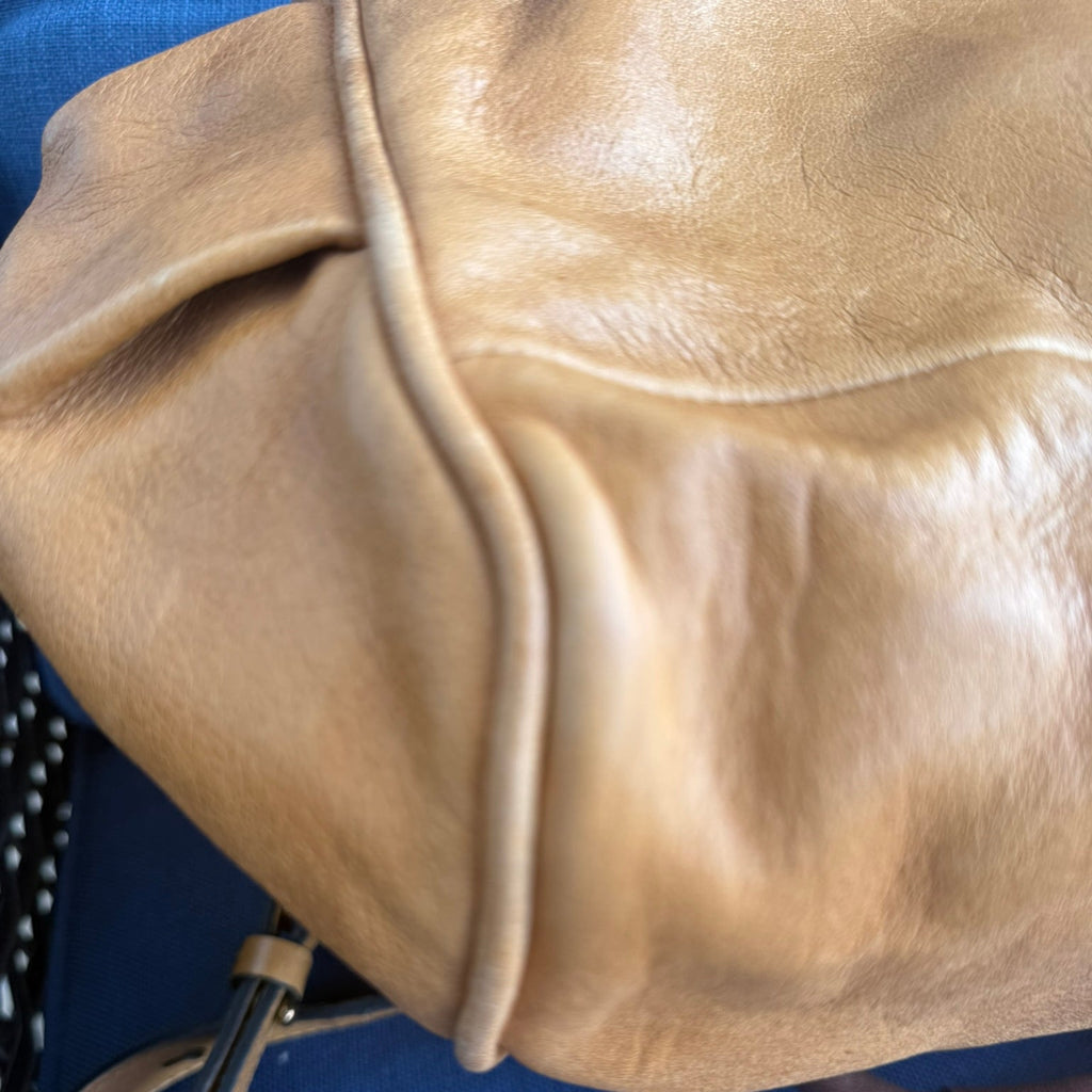 Chloe Ethel Handbag Leather 2-way Brown Gold.