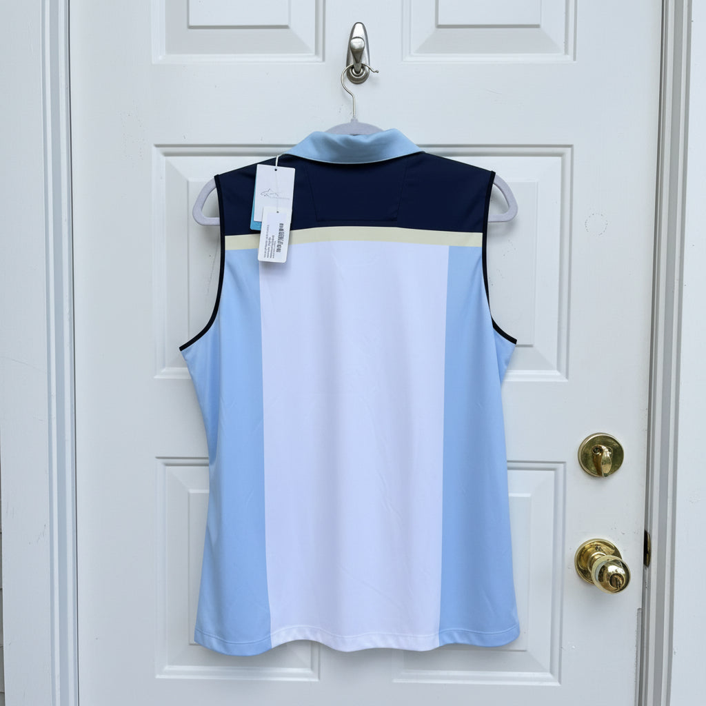Greg Norman Sleeveless Color block Golf Polo Size Large