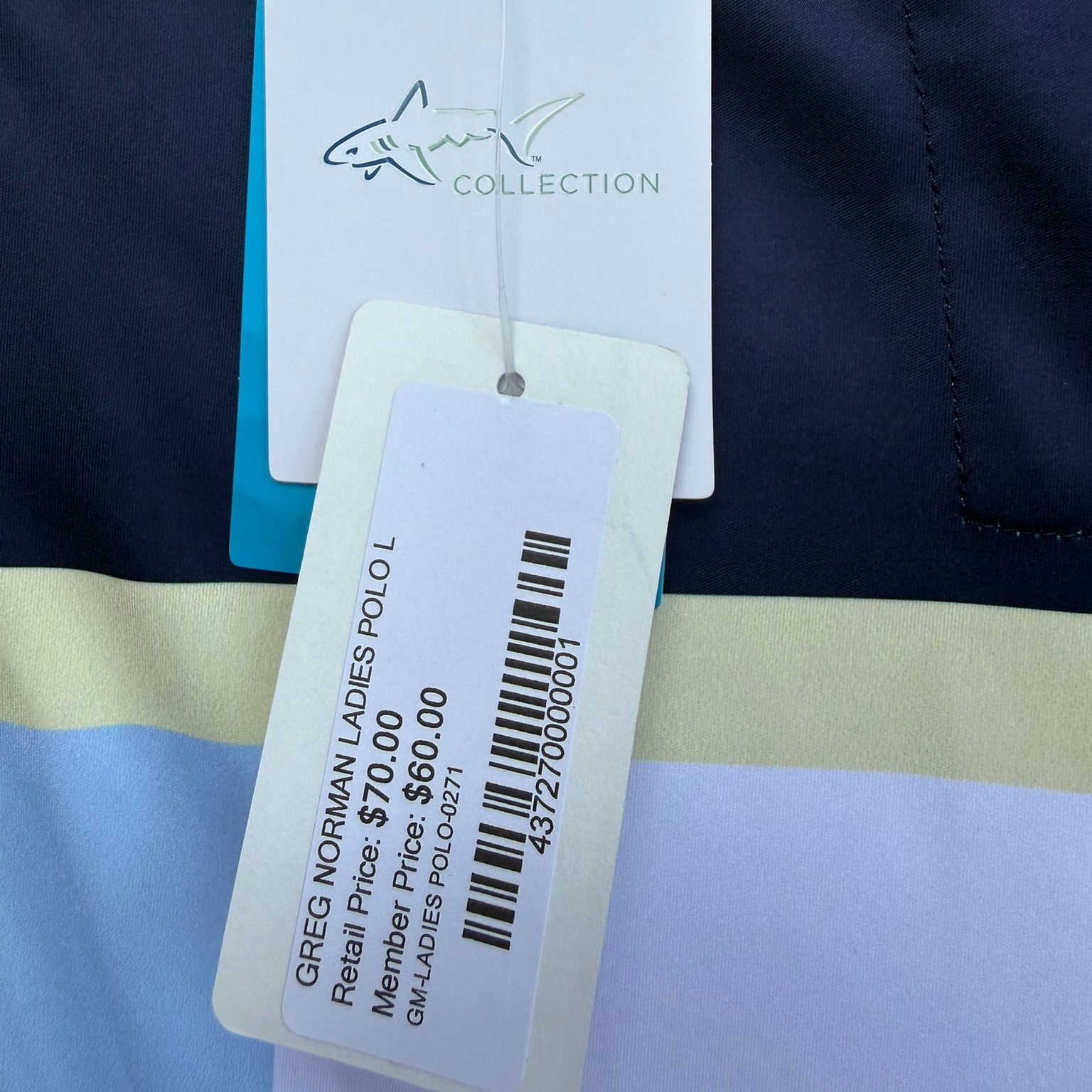 Greg Norman Sleeveless Color block Golf Polo Size Large
