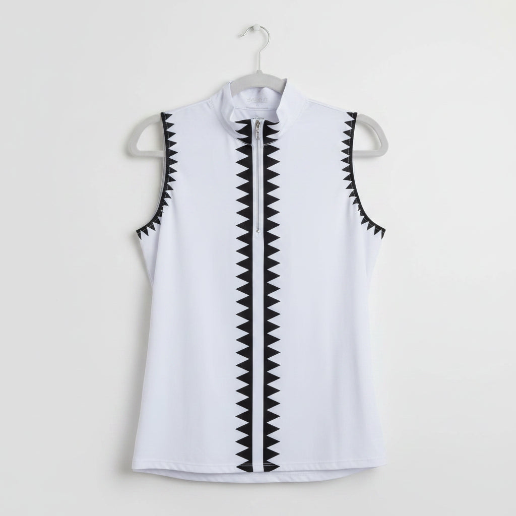Ace Golf Sleeveless Zip-Front Golf Top Size Medium