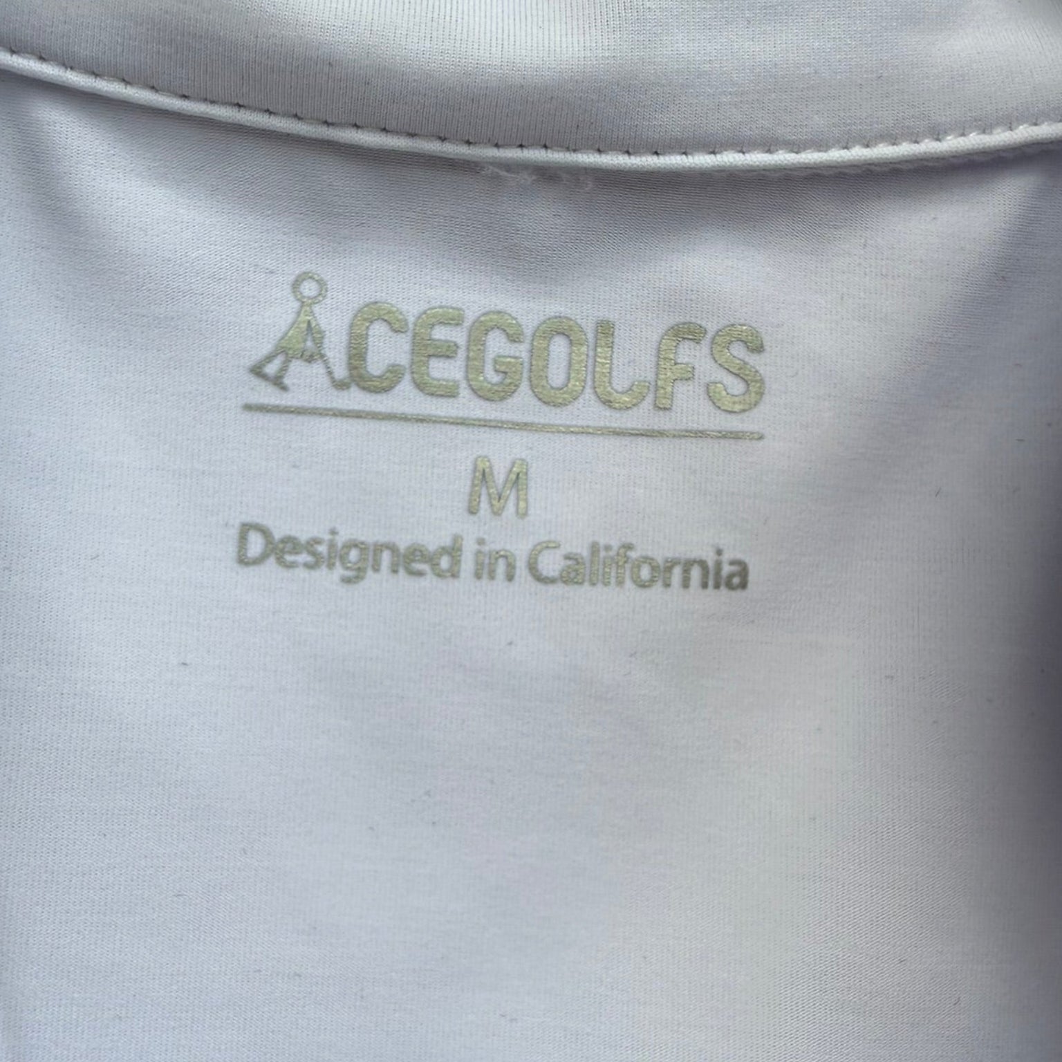 Ace Golf Sleeveless Zip-Front Golf Top Size Medium