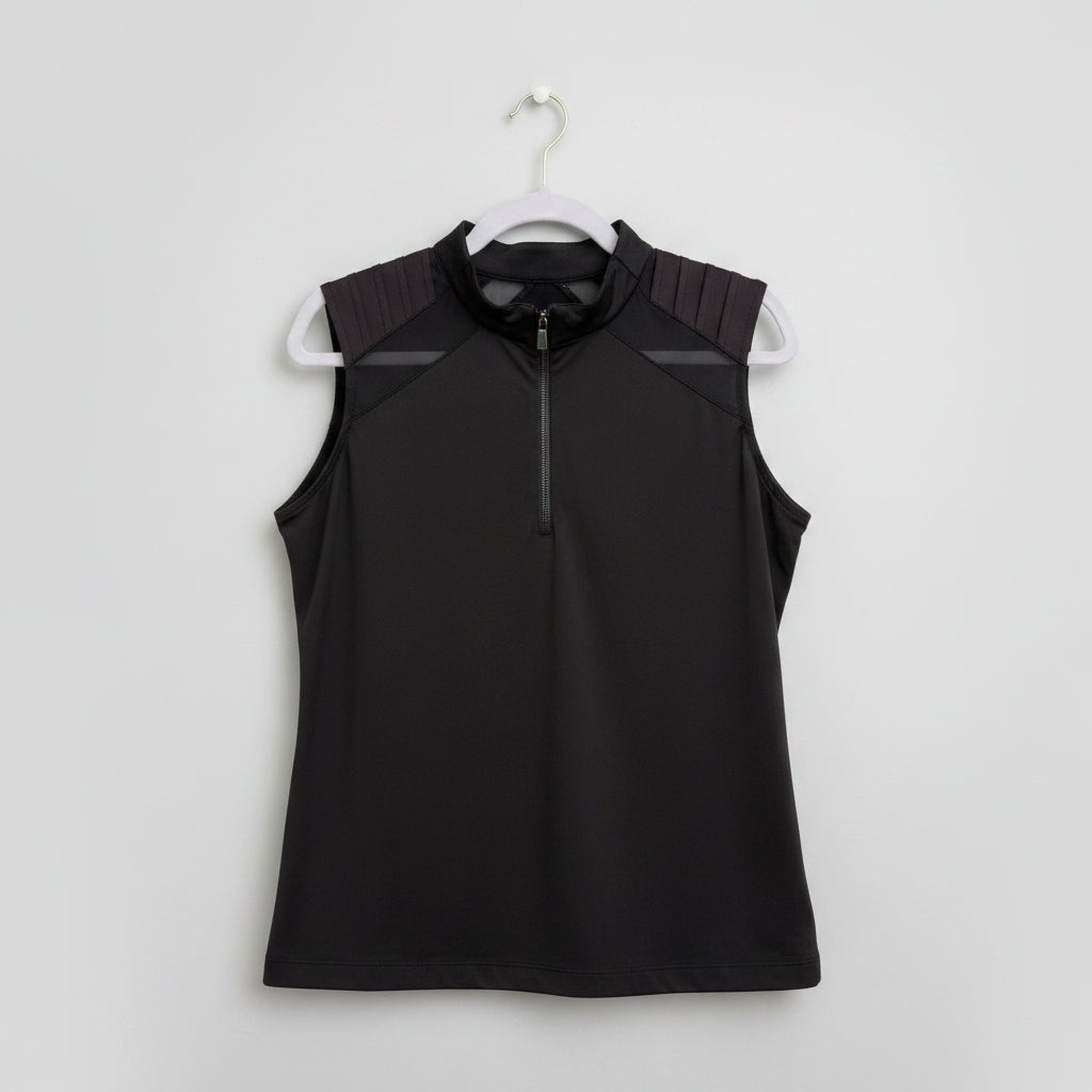 Tail Activewear Sleeveless Zip-Front Top Size Large