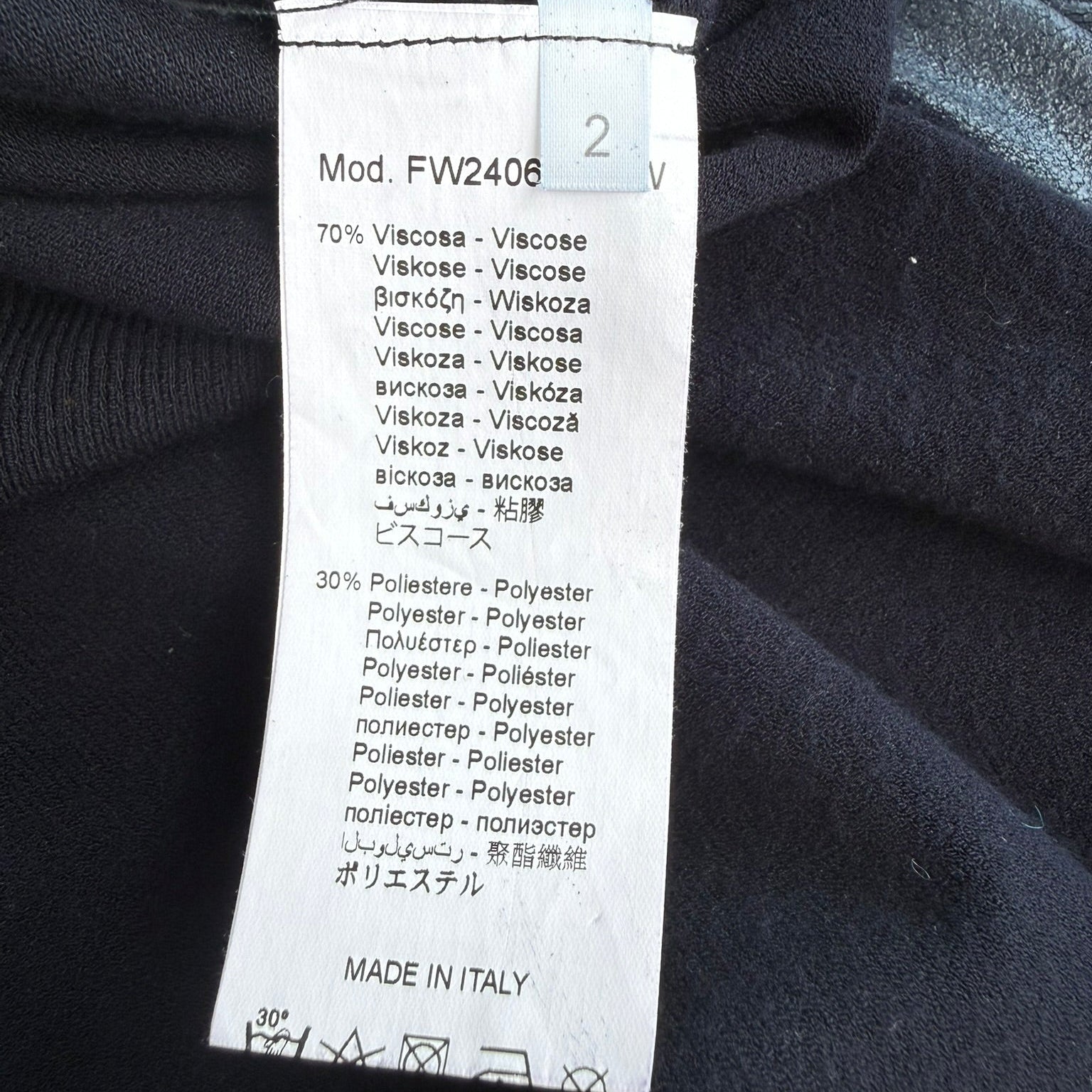 Oblique Creations Coated Mock-Neck Sweater Size 2 (Medium)