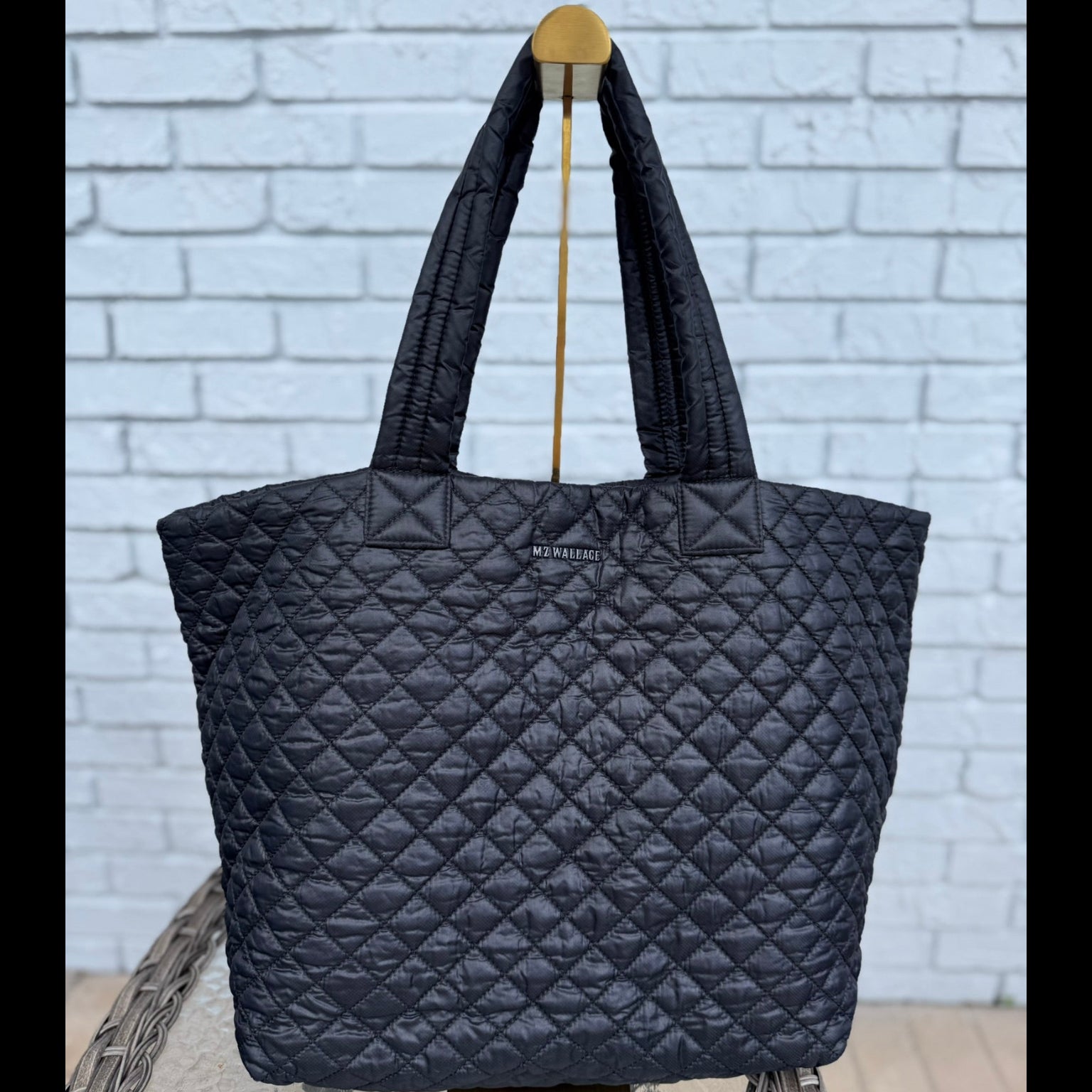 MZ Wallace Large Quilted Nylon Tote