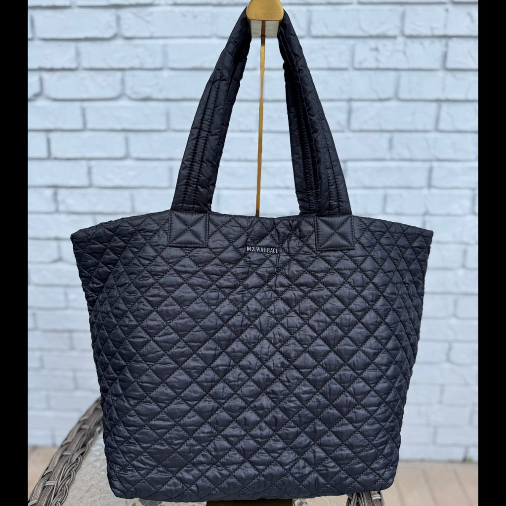 MZ Wallace Large Quilted Nylon Tote