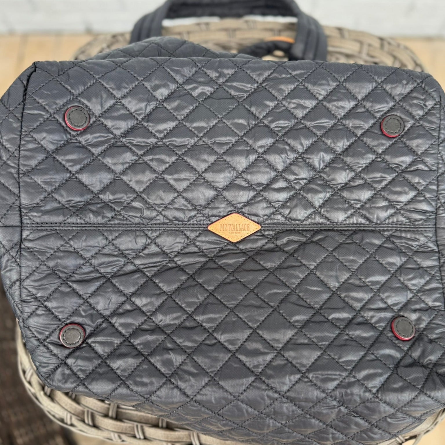 MZ Wallace Large Quilted Nylon Tote