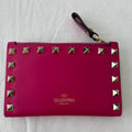 Valentino Garavani Rockstud Continental Wallet -Fuchsia
