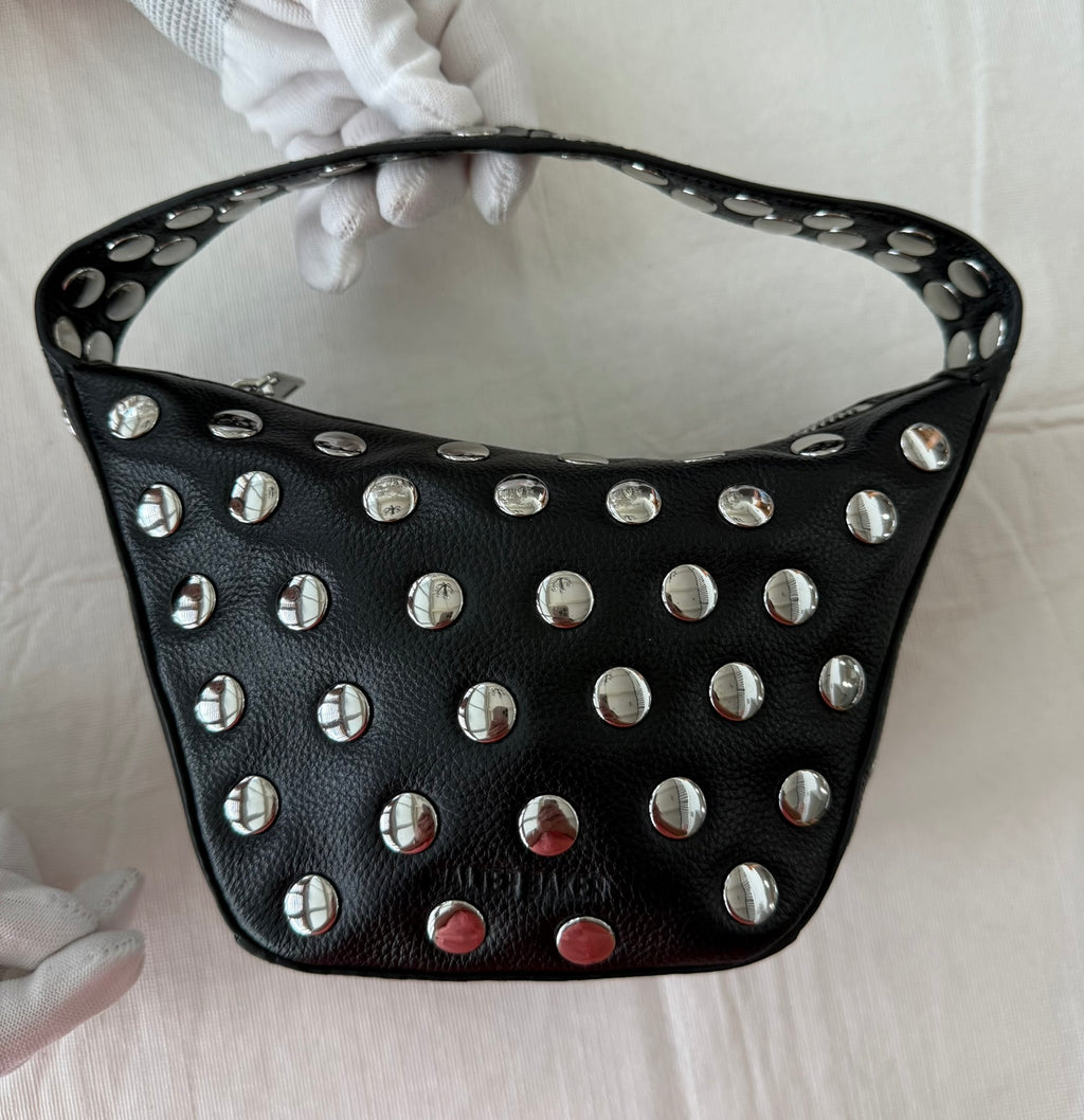 Walter Baker Hendrix Studded Mini Shoulder Bag- Black
