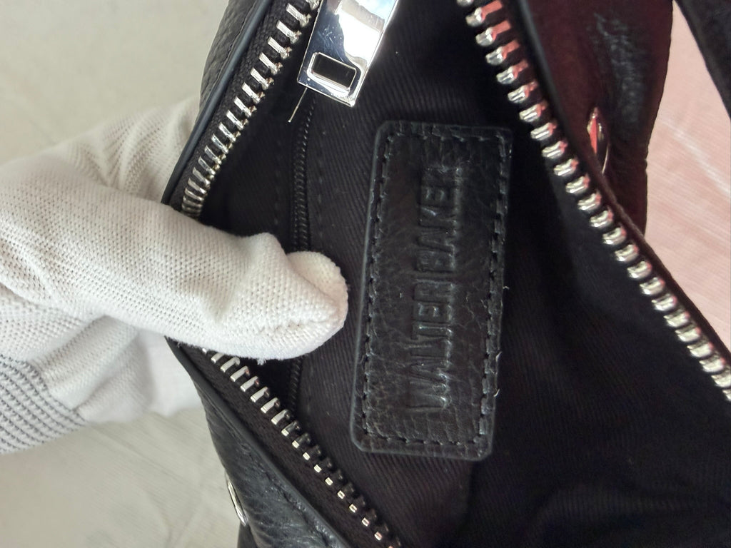 Walter Baker Hendrix Studded Mini Shoulder Bag- Black