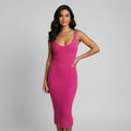 RNWY Hot Pink Ribbed Knit Dress Size Small (Copy)