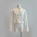 Lioness Granada White Crop Jacket Size Small