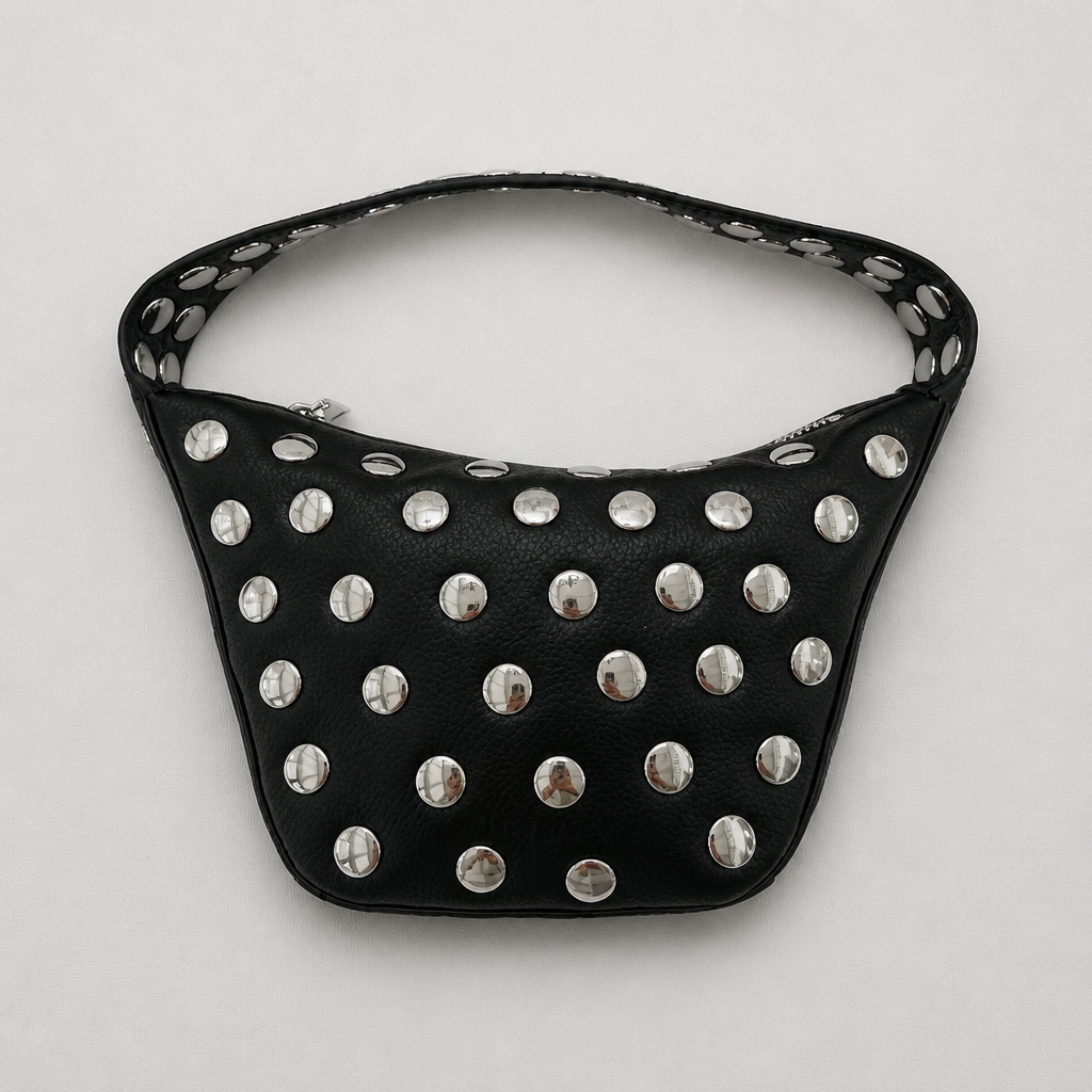 Walter Baker Hendrix Studded Mini Shoulder Bag- Black