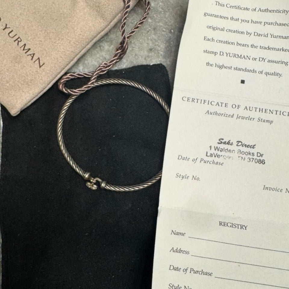 David Yurman Cable Heart Bracelet