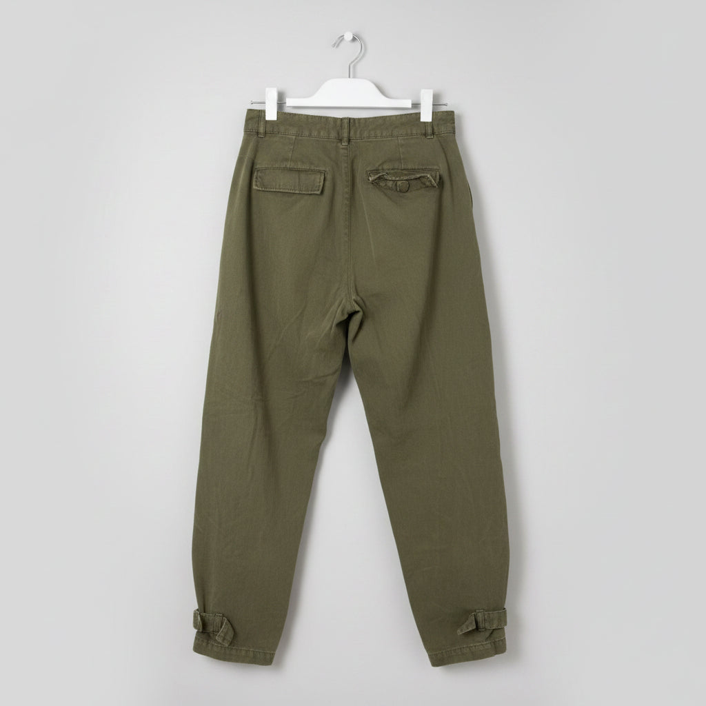 Ba&sh Olive Green Cargo Pants Size 38 (US 6) | High-Waisted Utility Trousers