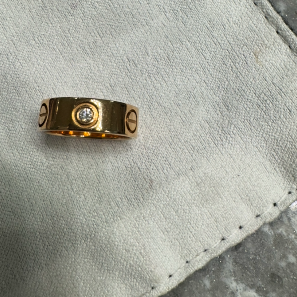 Cartier Love 3 Diamond Ring (Small Size)