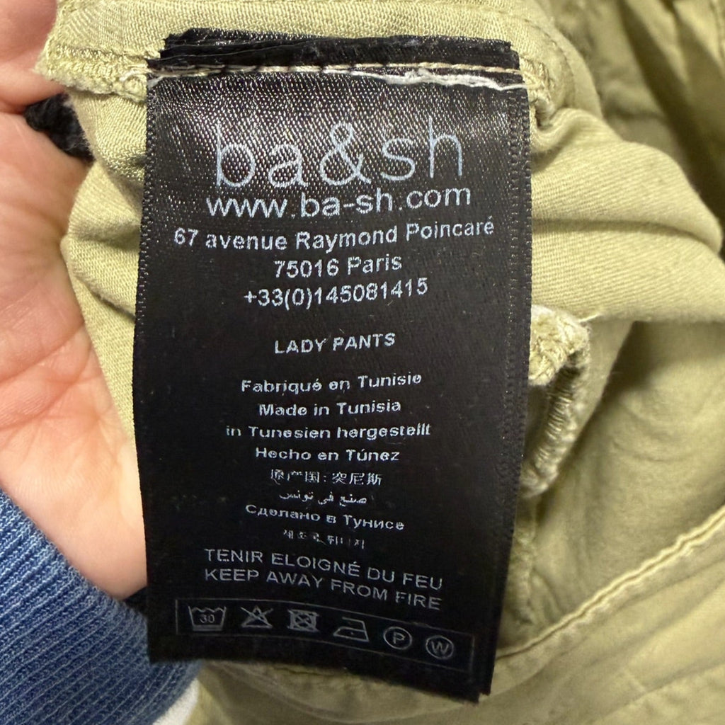 Ba&sh Olive Green Cargo Pants Size 38 (US 6) | High-Waisted Utility Trousers