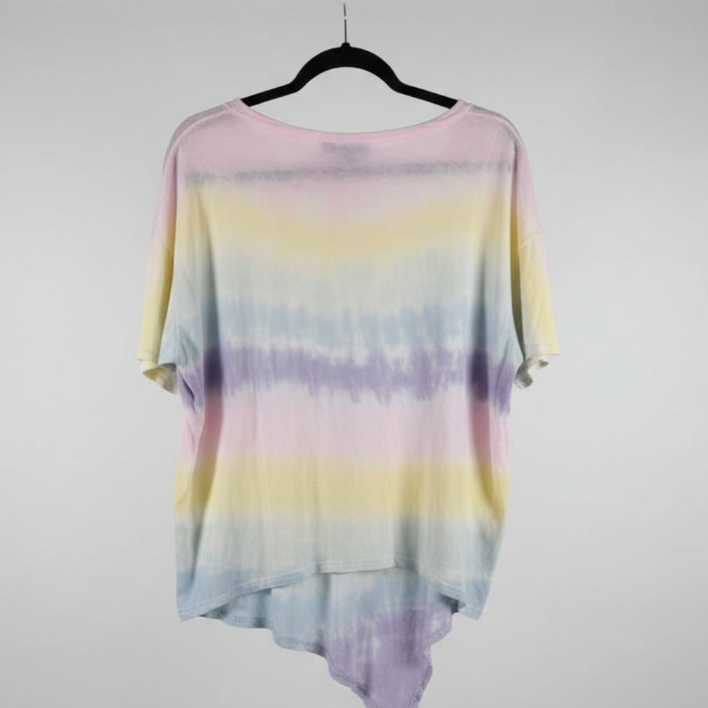 Generation Love Pastel Tie-Dye Tee Size S | Women's Designer Cotton T-Shirt