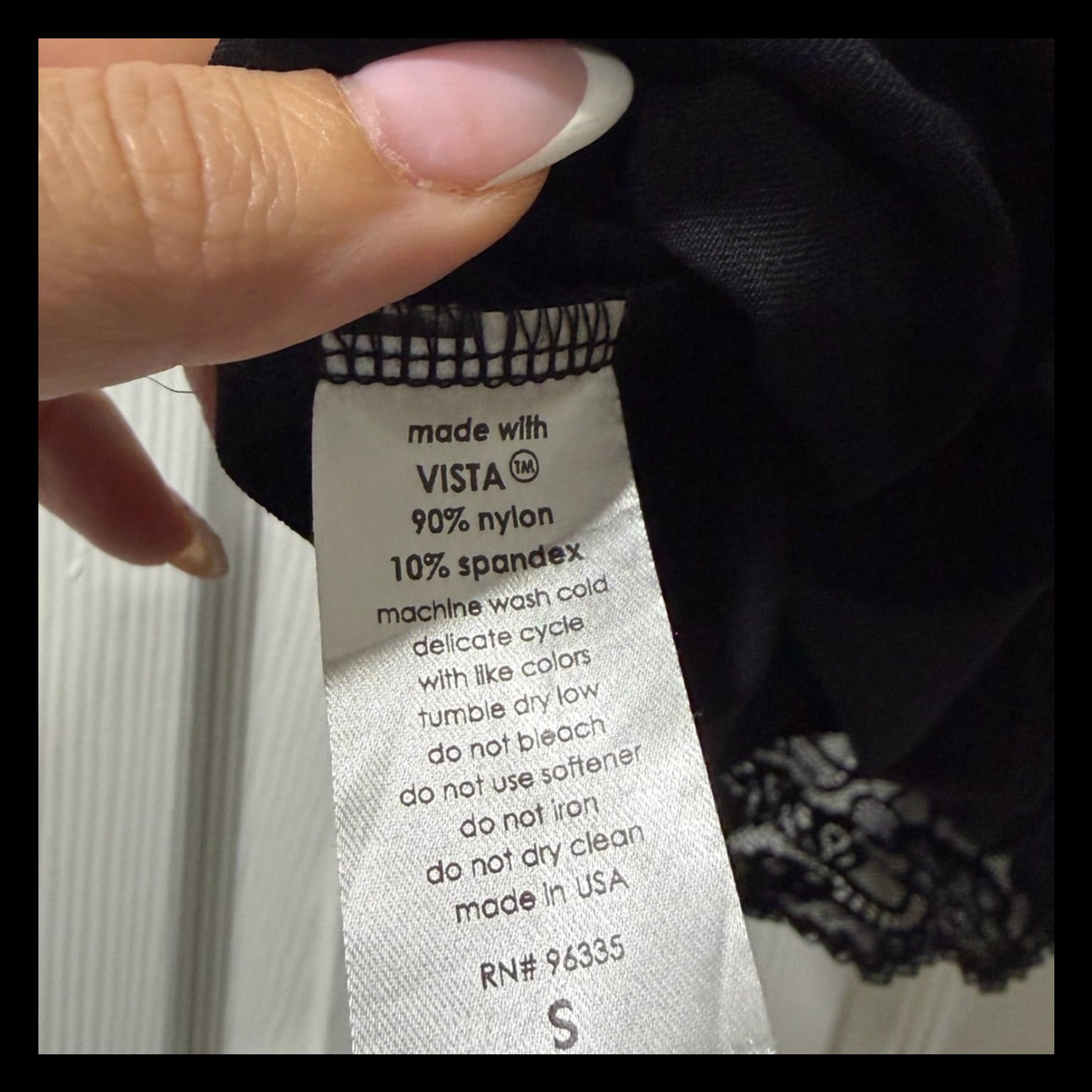 Susana Monaco Black Lace Trim Slip Dress Size S | Satin Mini Dress