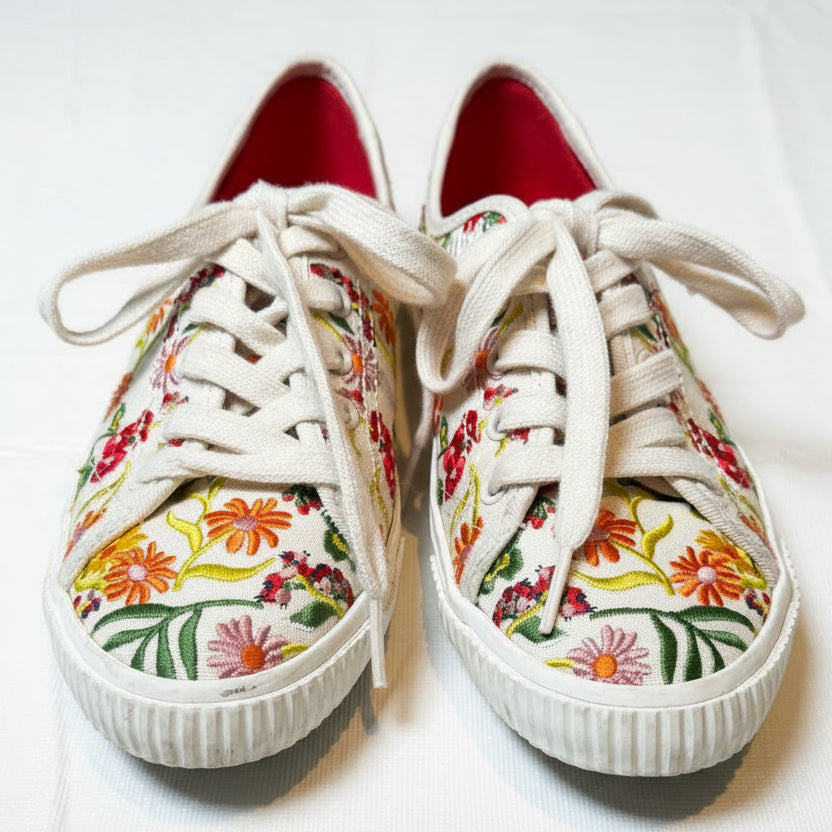 Kate Spade Tennison Floral Embroidered Sneakers (Multiple Sizes)