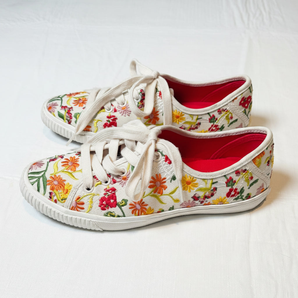 Kate Spade Tennison Floral Embroidered Sneakers (Multiple Sizes)