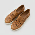 L'Amour Des Pieds Woven Leather Slip-On Sneakers Size 8