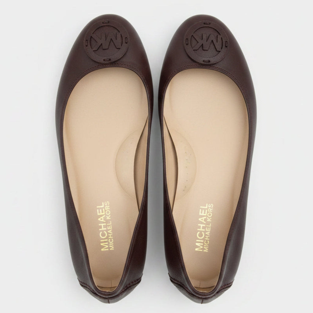 Michael Kors Brown Leather Driver Flats Size 7.5