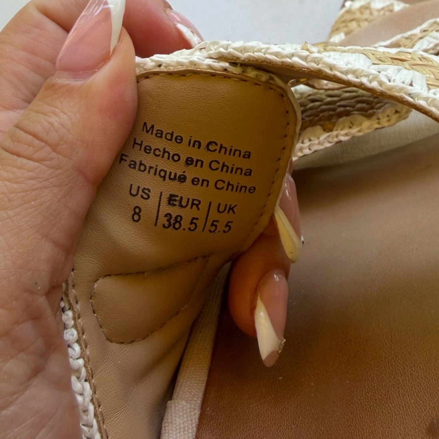 Aldo Woven Double Buckle Slide Sandals Size 8
