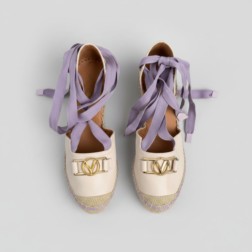 Valentino by Mario Valentino Roxana VLOGO Wedge Sandal Size 38