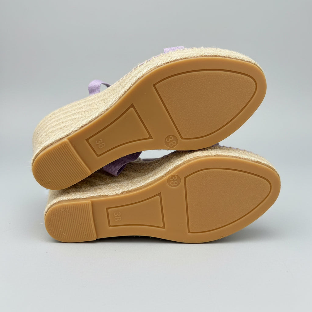 Valentino by Mario Valentino Roxana VLOGO Wedge Sandal Size 38