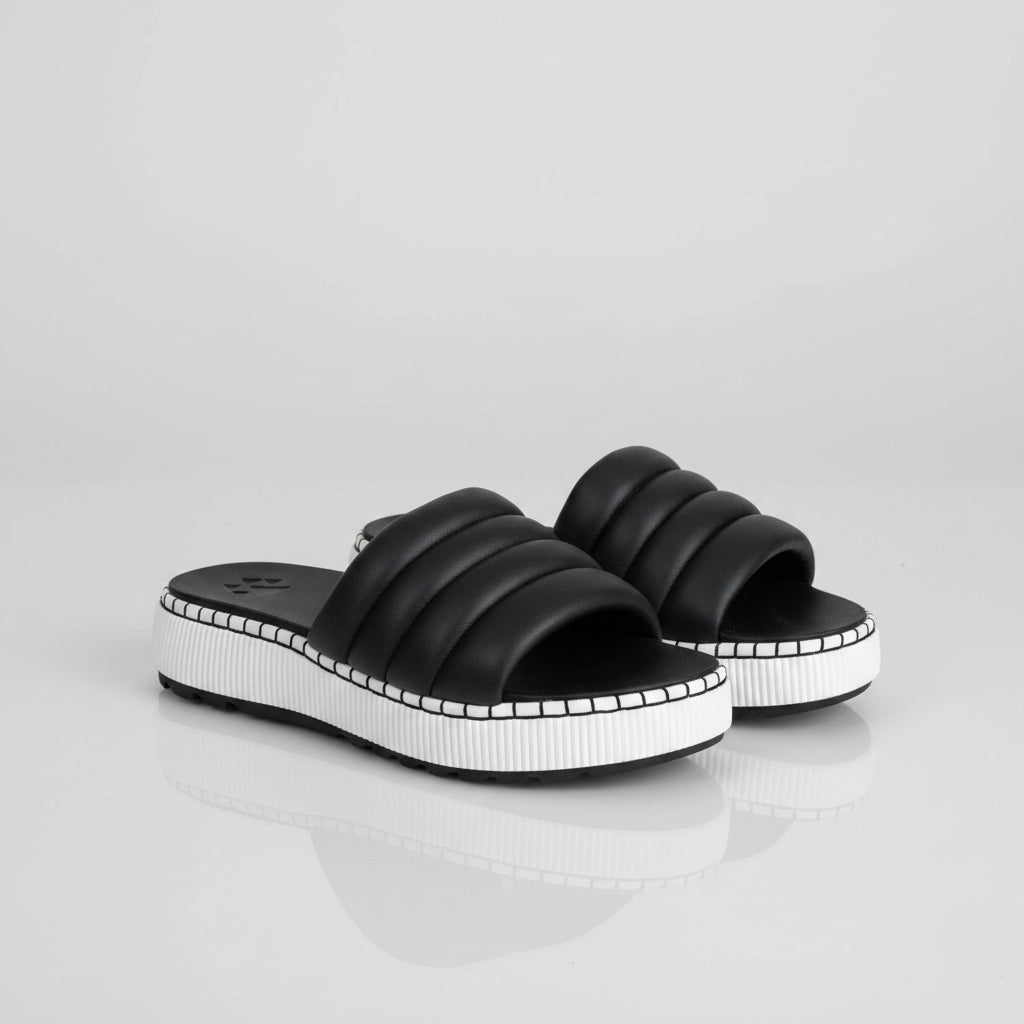 Cougar Padded Platform Slide Sandals Size 8.5
