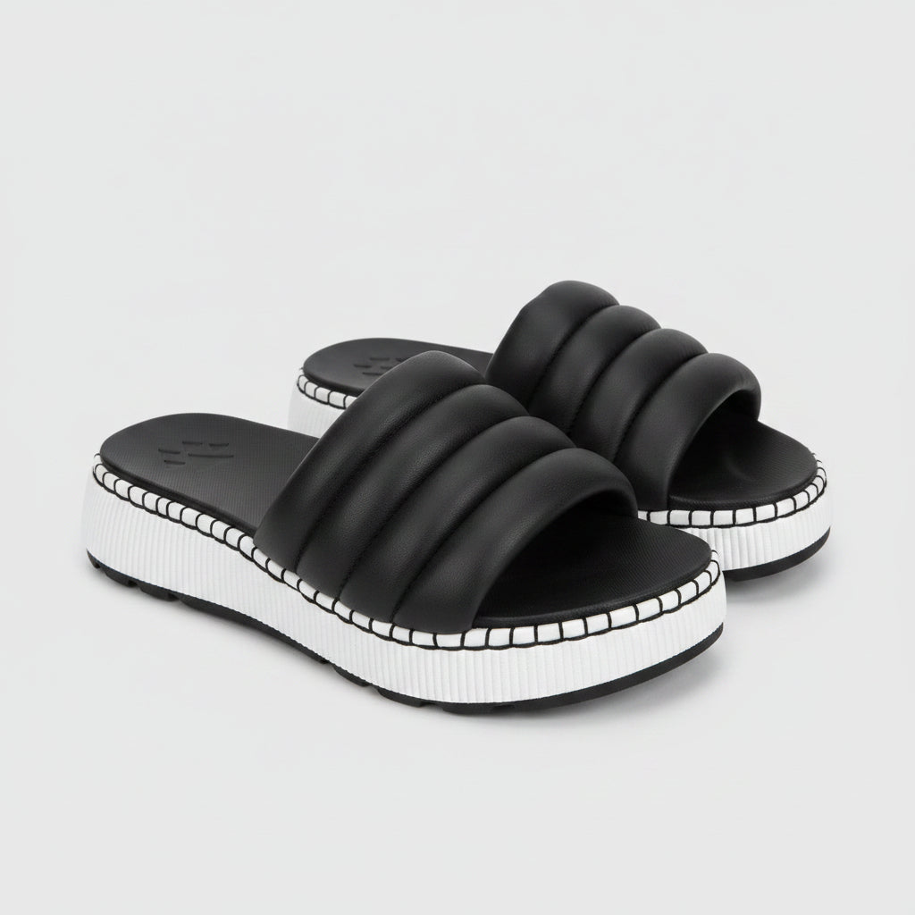 Cougar Padded Platform Slide Sandals Size 8.5