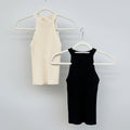 Kontatto Beige Ribbed Sleeveless Knit Top Size Small