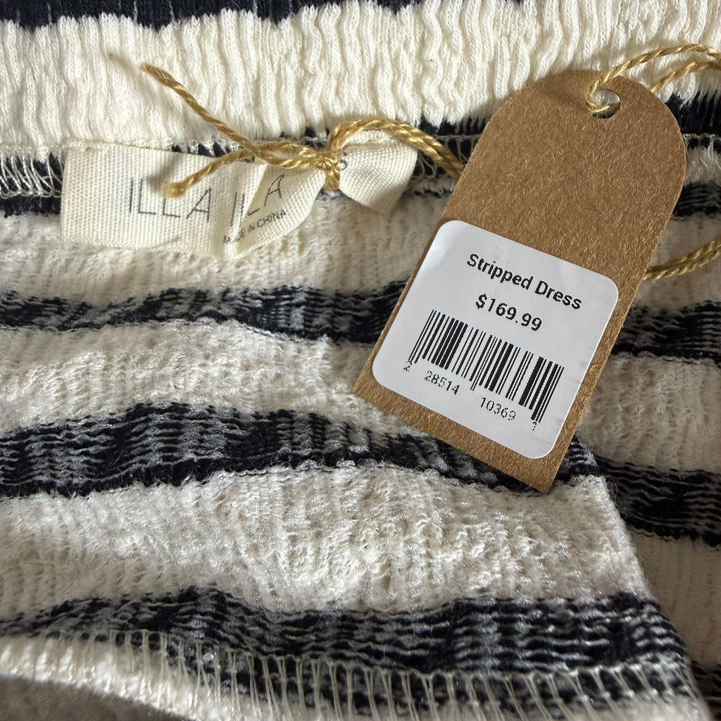 Illa Illa Striped Bodycon Midi Dress Size Small