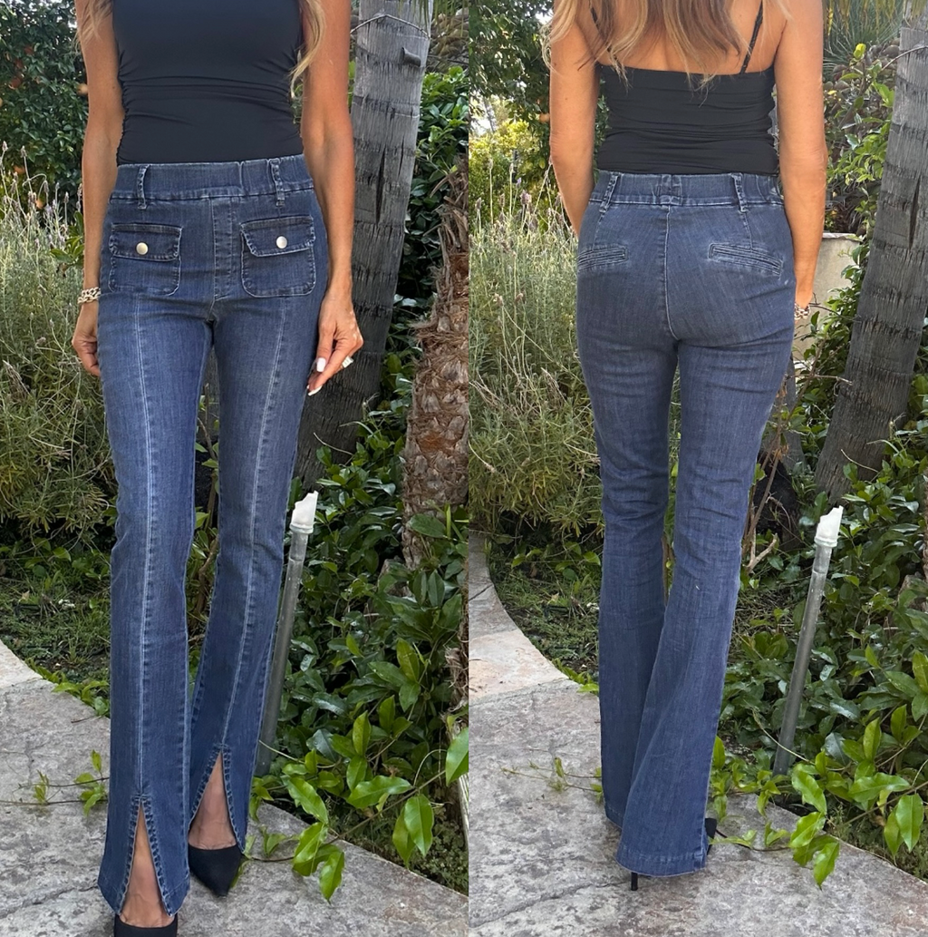 Bevy Flog Adele Dark Wash Pull-On Jeans Size 26