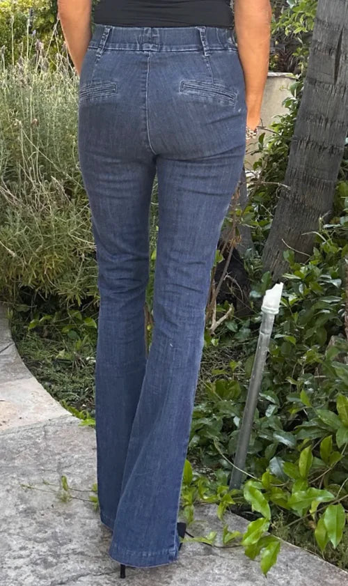 Bevy Flog Adele Dark Wash Pull-On Jeans Size 26