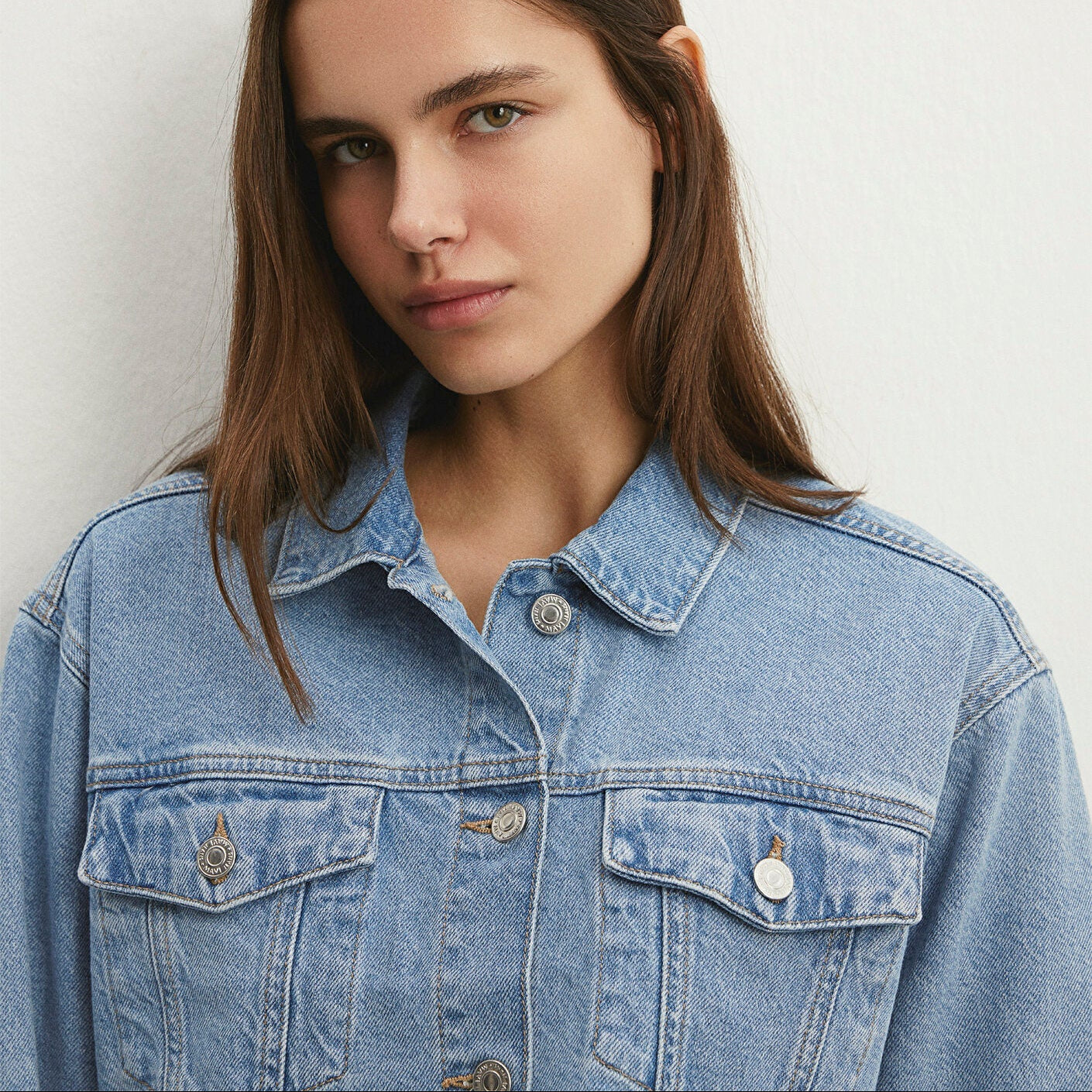 Mavi Brenda Mid Blue 90's Raw Hem Jacket Size Medium