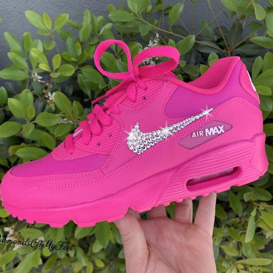 Nike Air Max 90 Rhinestone Sneakers Size 7