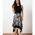 Maje Floral Print Handkerchief Hem Dress Size 38 (M)