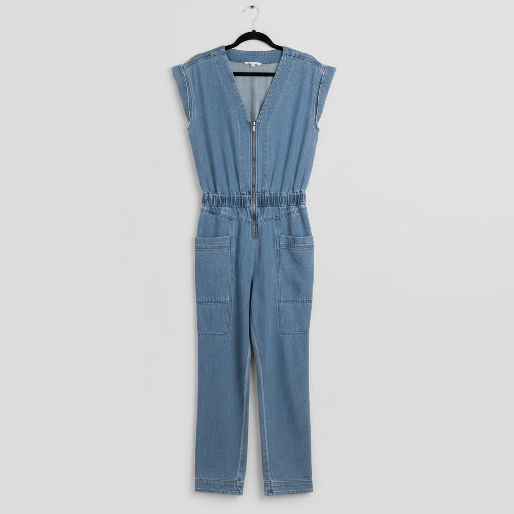 Splendid Denim Utility Jumpsuit Size M