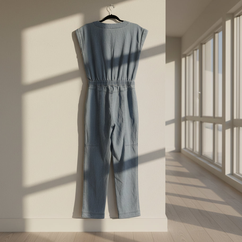 Splendid Denim Utility Jumpsuit Size M