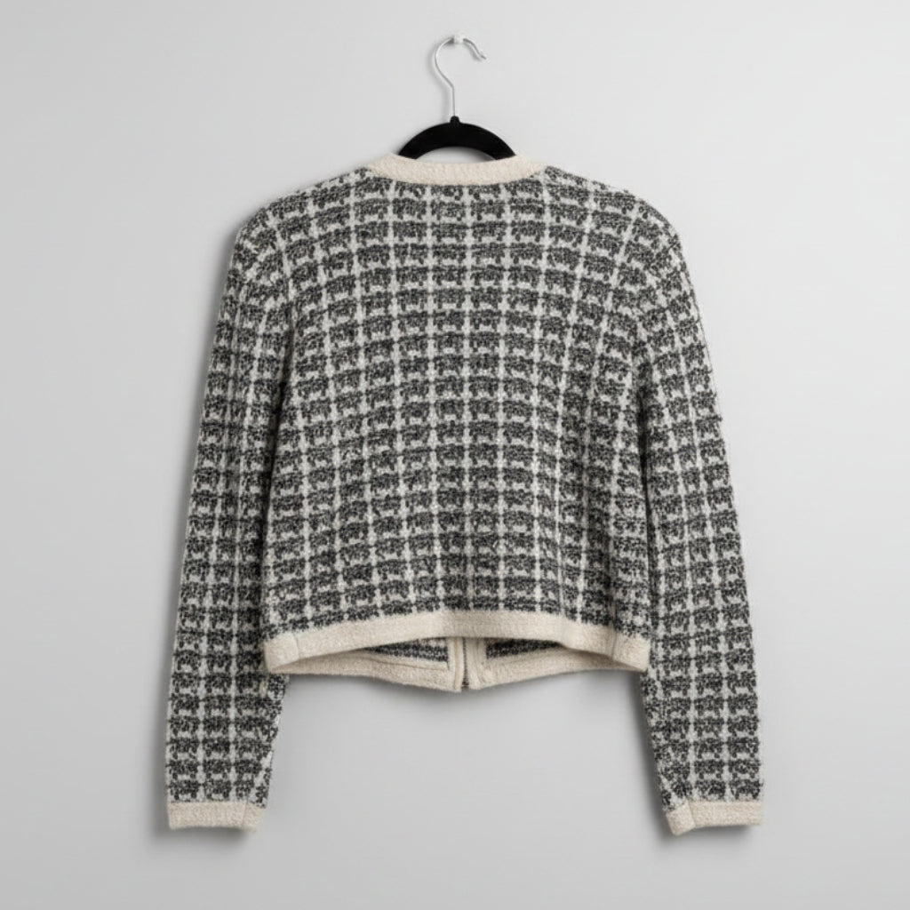 Splendid Tweed Knit Cardigan Jacket Size S