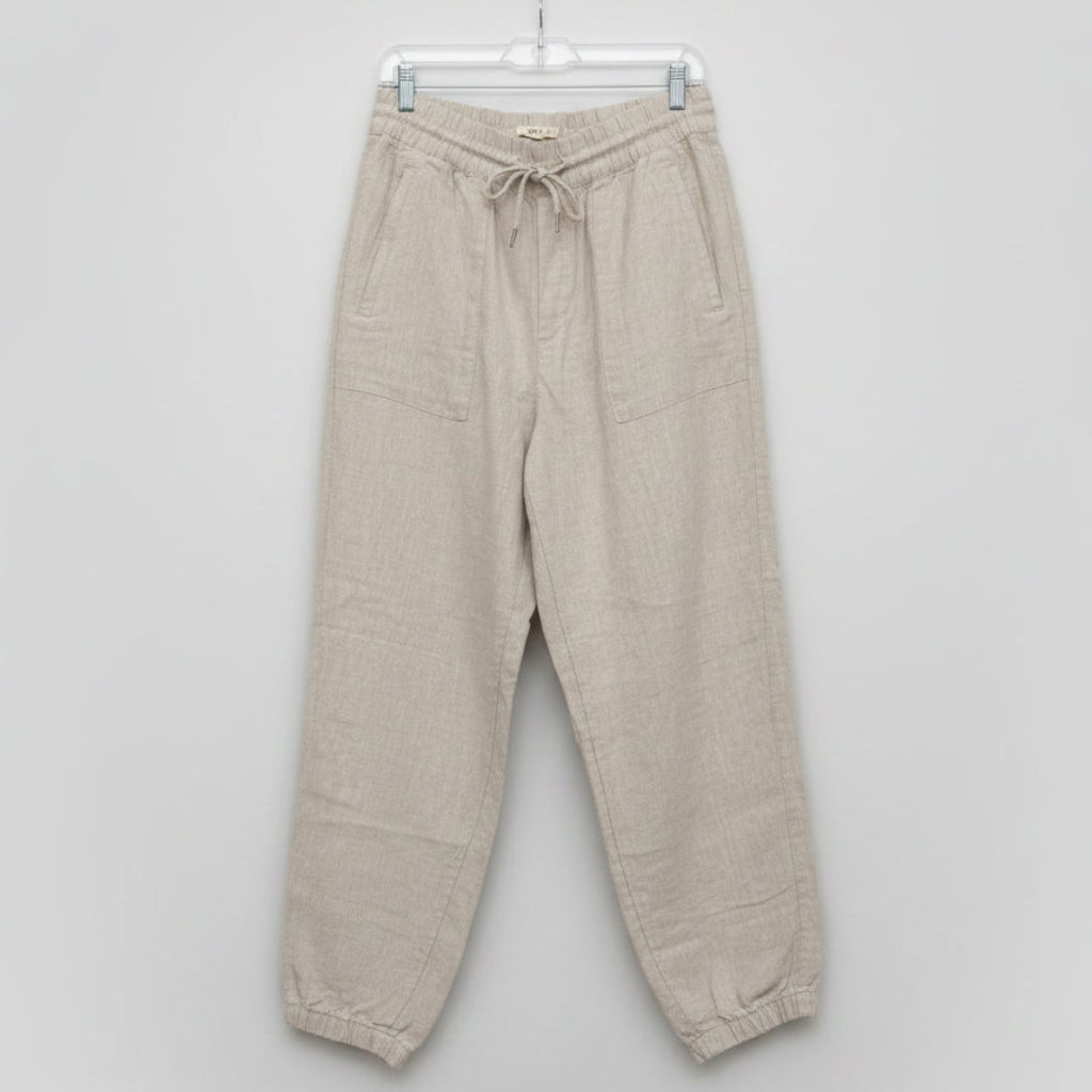Athleta Linen Pull On Jogger Pants Size M