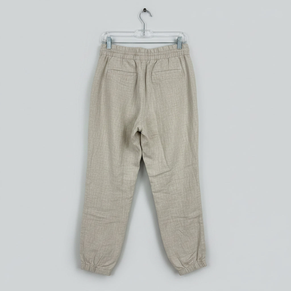 Athleta Linen Pull On Jogger Pants Size M