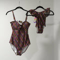 Posh Peanut x Lisa Frank One-Piece, Mommy & Me Swimsuit Womens M Baby 18-24 Months