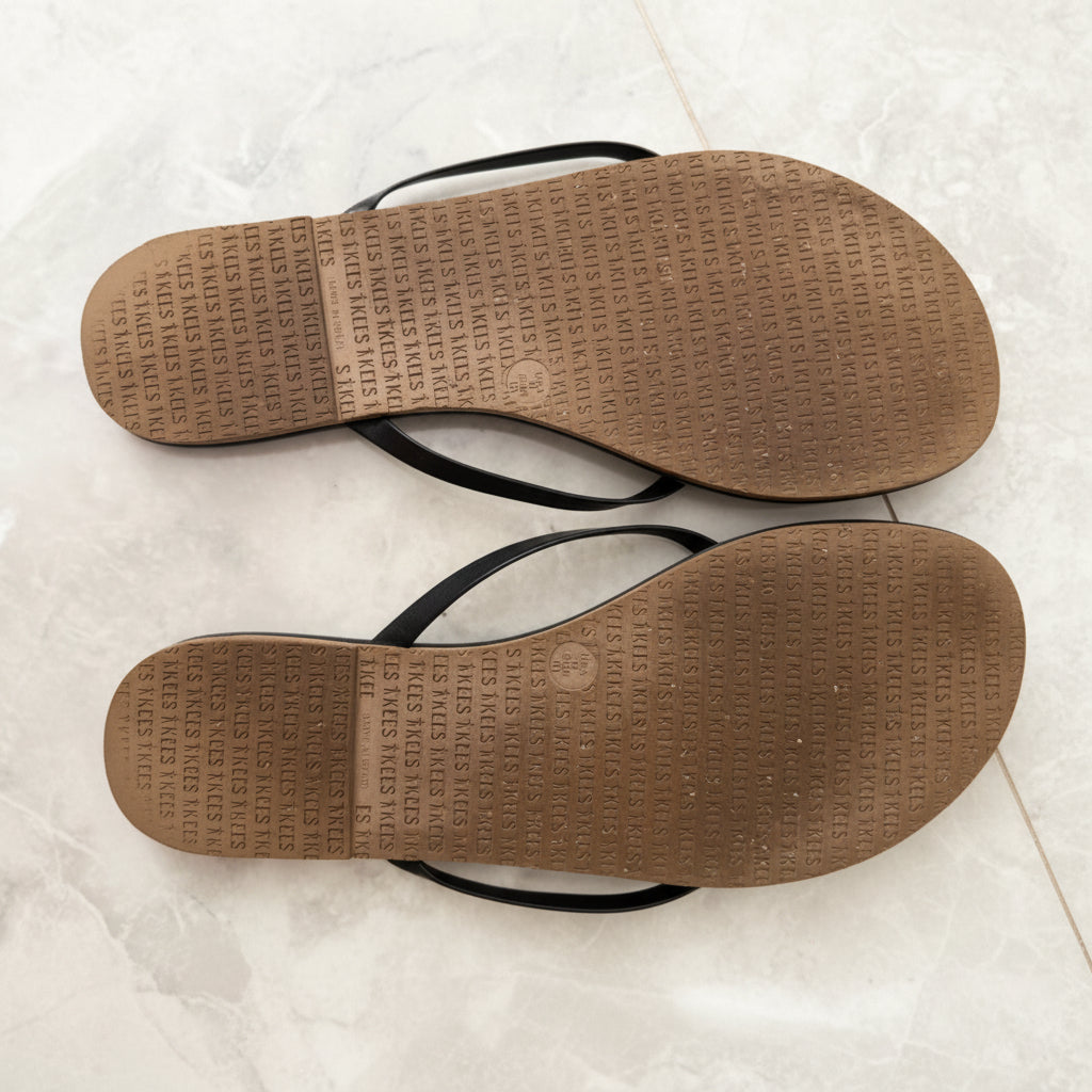 Tkees Liners Leather Flip Flops Size 9