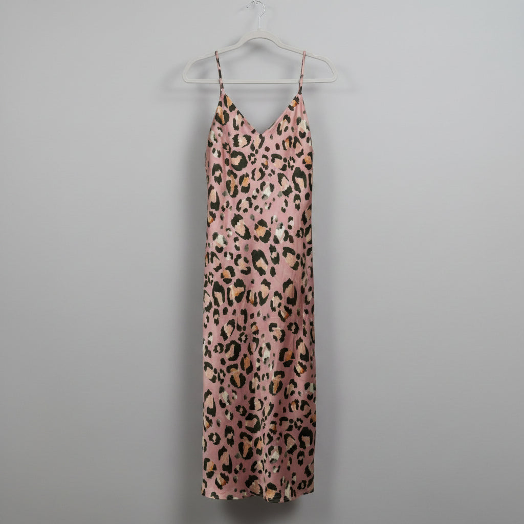 Show Me Your Mumu Leopard Slip Dress Size M