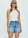 Pistola High Rise Denim Cutoff Shorts – Light Wash, Size 25