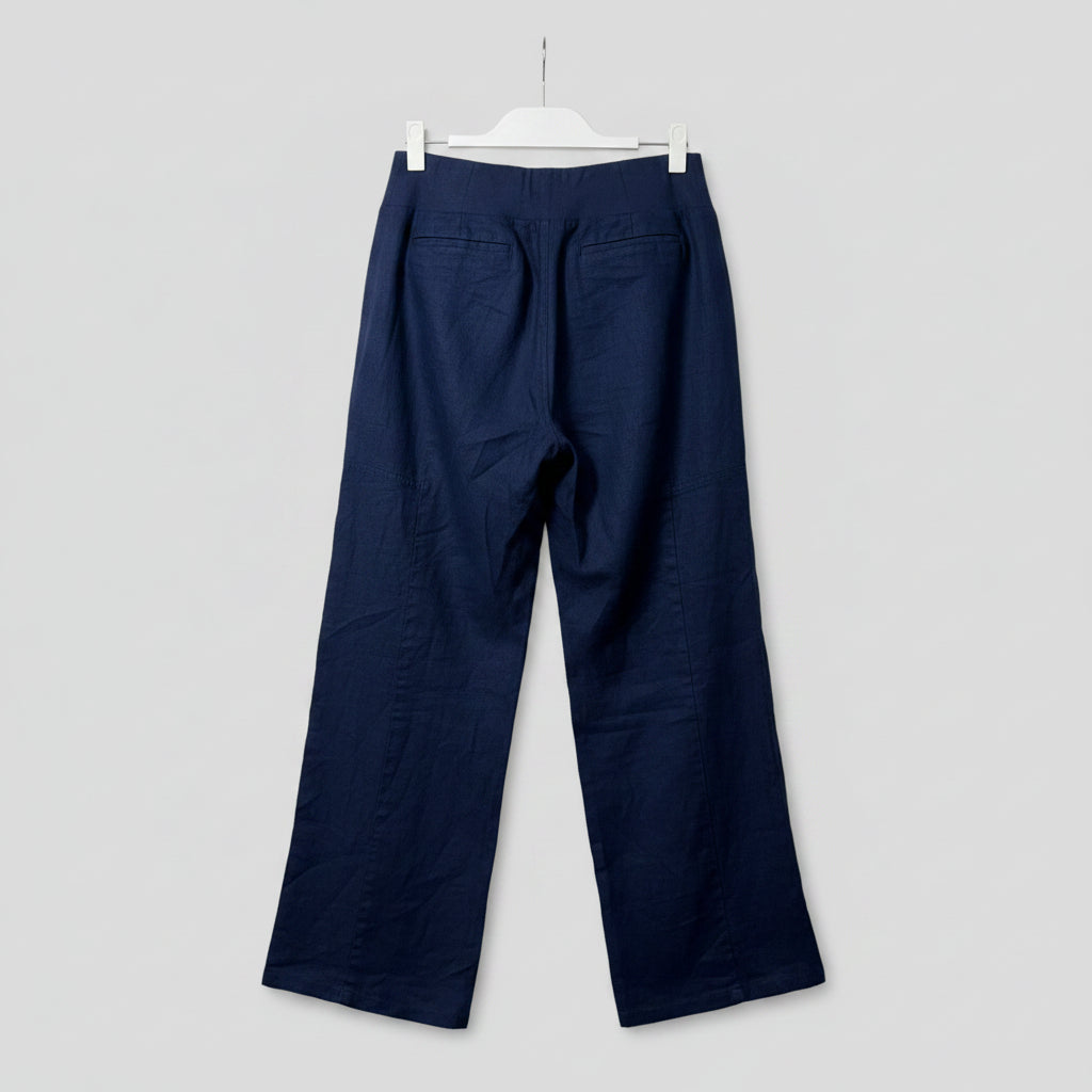 Eileen Fisher Organic Linen Pull-On Pants Size XS